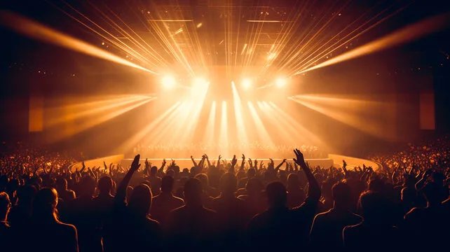 Concerto luci palco pubblico